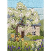 Набор для вышивания длинными стежками Bothy Threads "Времена года - весенний сад", 24x17 см, DW14MLS17, счётная схема
