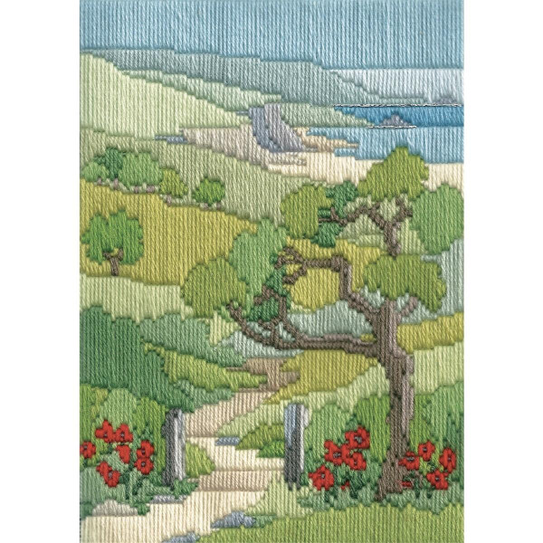 Set de punto largo de Bothy Threads "Seasons - Summer Walk", 24x17cm, dw14mls22, patrón de conteo