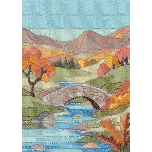 Bothy Threads Langstich-Set "Jahreszeiten - Berg im Herbst", 24x17cm, DW14MLS3, Zählmuster