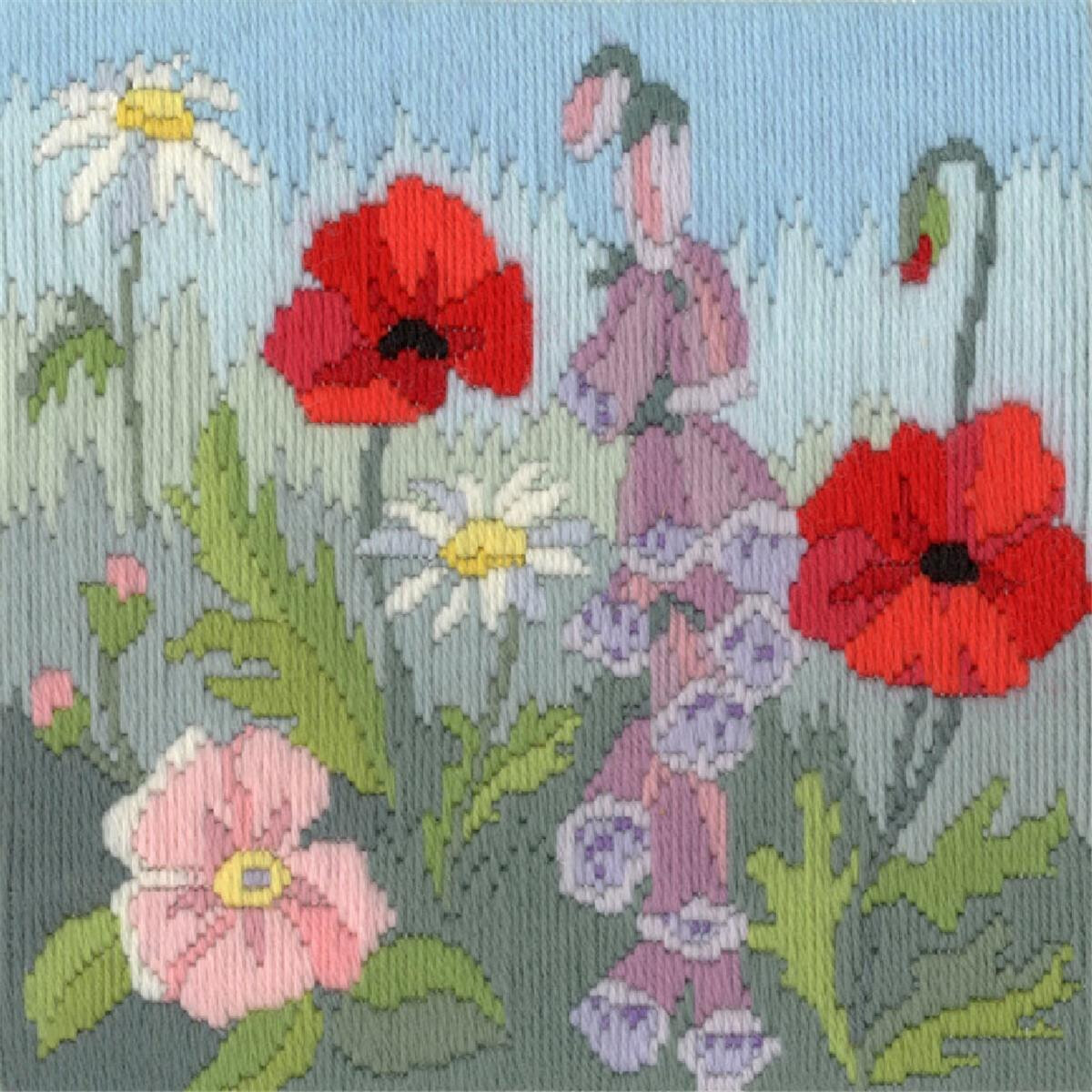 A vibrant needlepoint artwork or embroidery pack from...