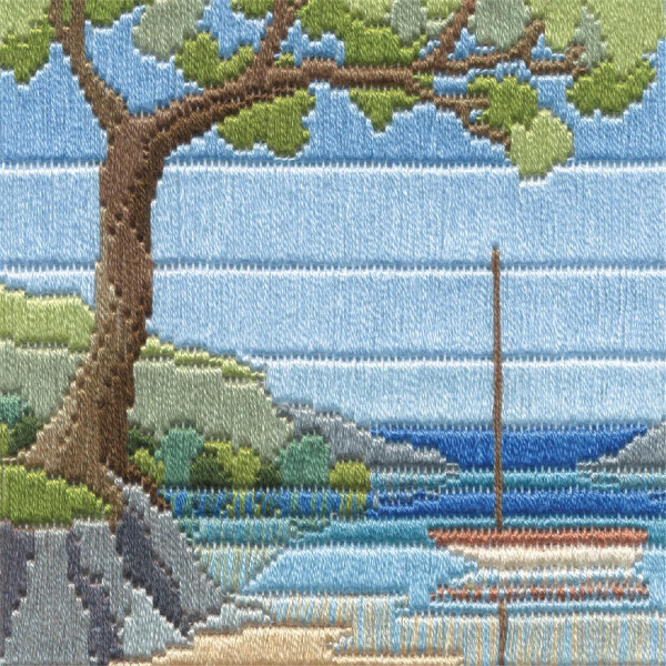Набор для вышивания Bothy Threads Long Stitch Set "Beach Cove", 11x11см, DWSLS2, счётная схема