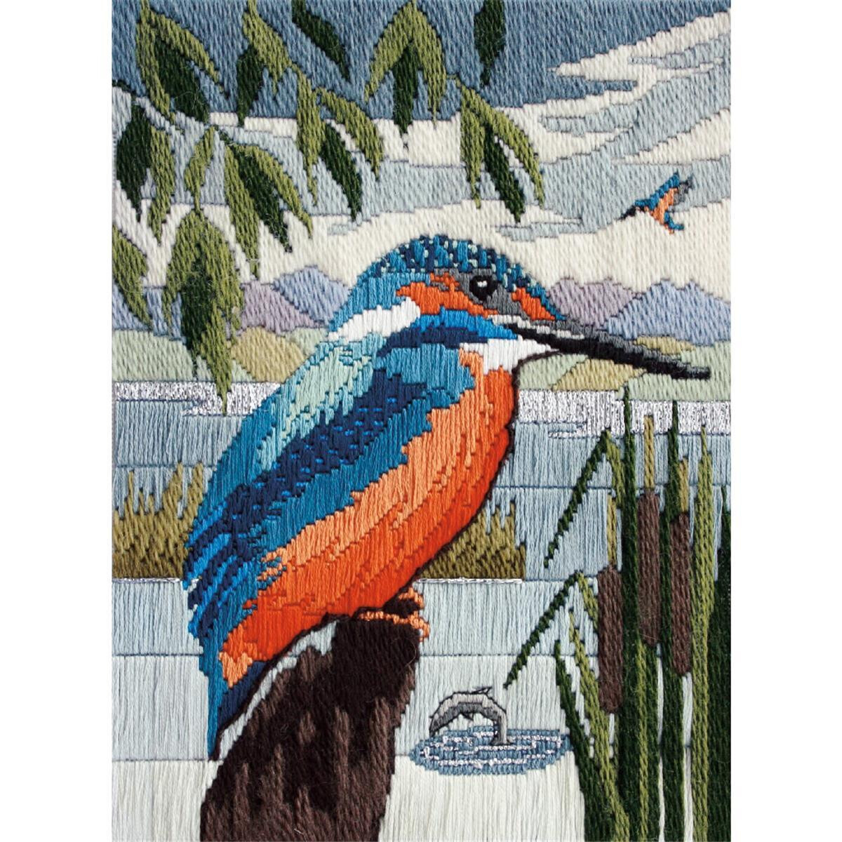 Bothy Threads counted Long Stitch Kit "Kingfisher In...