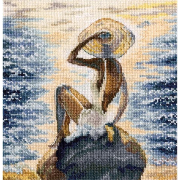 RTO counted cross stitch kit "With the flavour of salt, Wind and Sun", 17,5x24cm, DIY