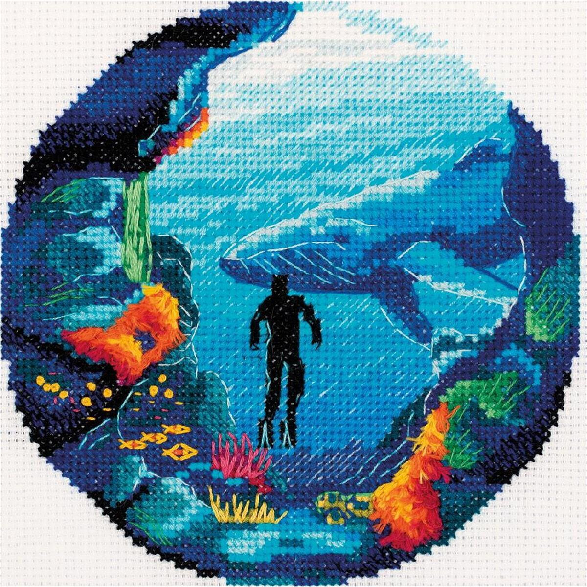 Panna counted cross stitch kit "Diving",...