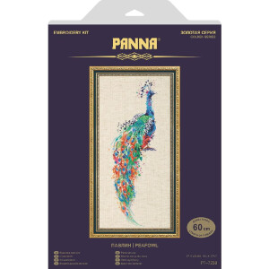 Panna counted cross stitch kit "Peafowl",...