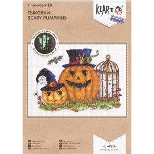 Wicked Pumpkin ~ Halloween ~ DIY Counted Cross Stitch Pattern