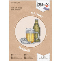Klart Kruissteek set "Magneet. Bier", telpatroon, 7,5x8,5cm