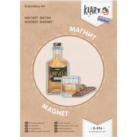 Klart counted cross stitch kit "Magnet. Whiskey", 8x8,5cm, DIY