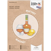 Klart counted cross stitch kit "Magnet. Cognac", 8*9cm, DIY