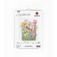 Luca-S counted cross stitch kit "March Bouquet", 28x30cm, DIY
