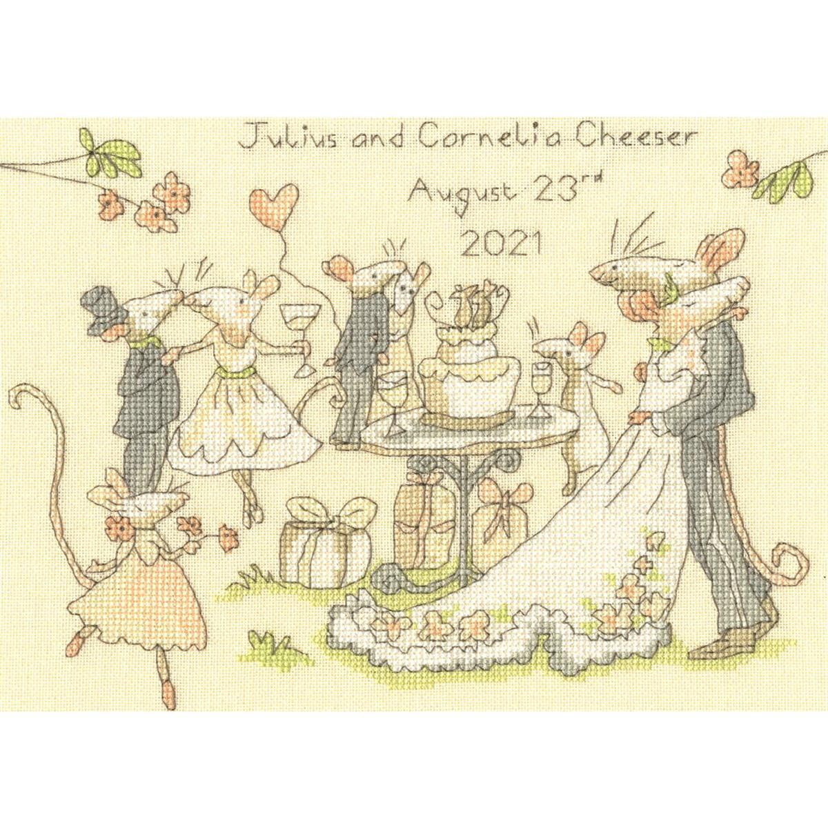 Bothy Threads counted cross stitch kit "Mice day a...