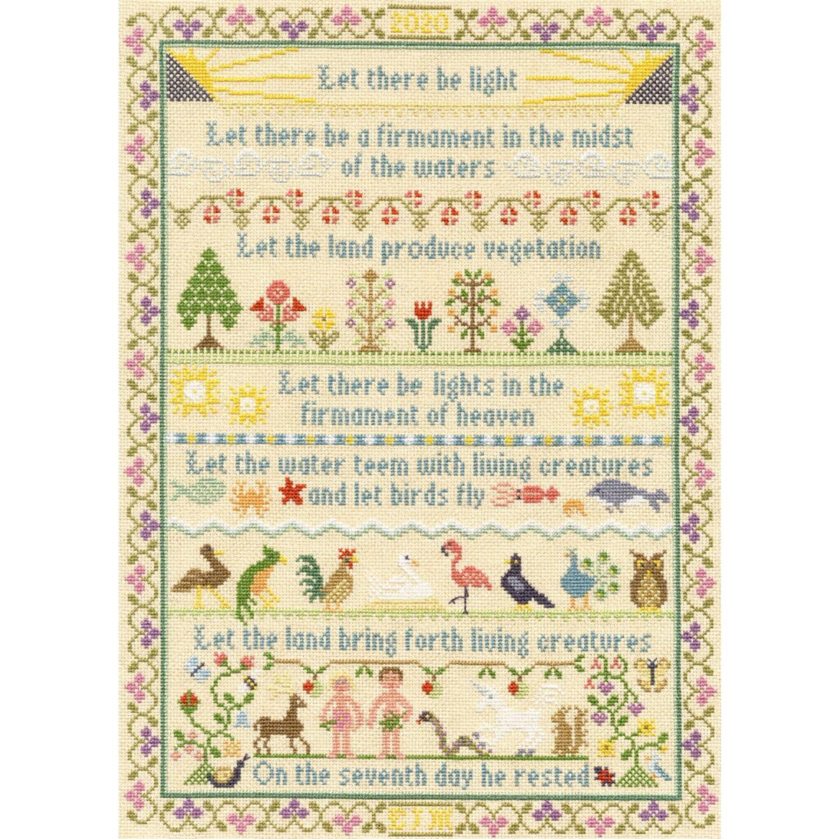 A cross stitch artwork or embroidery pack from Bothy...