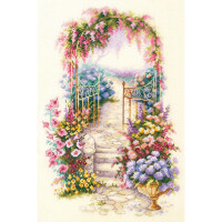Magic Needle Zweigart Edition Counted cross stitch kit Entrance to the Garden, 23 x 34cm