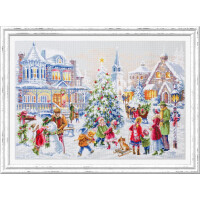 Magic Needle Zweigart Edition Counted cross stitch kit Christmas Eve 46x31cm, DIY