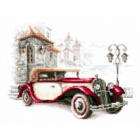 Magic Needle Zweigart Edition Counted cross stitch kit Retro  Old car, 20 x 16cm