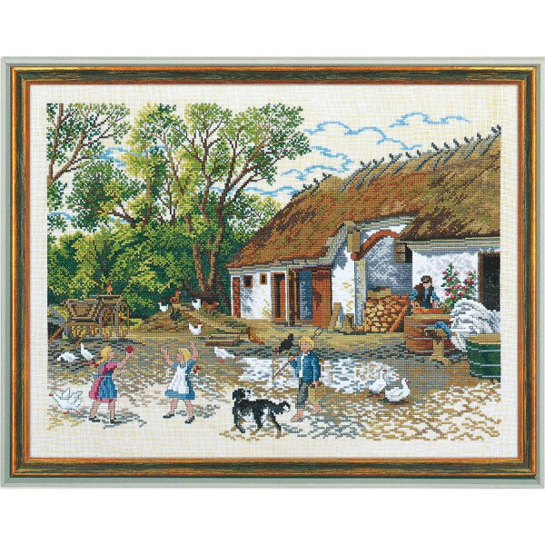 Ева Розенштанд Набор для вышивания крестом "Ферма", счетная схема, 75x54 см