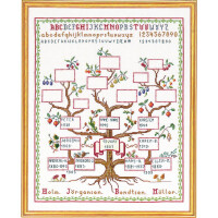 Ева Розенштанд Набор для вышивания крестом "Родословная", счетная схема, 40x50 см
