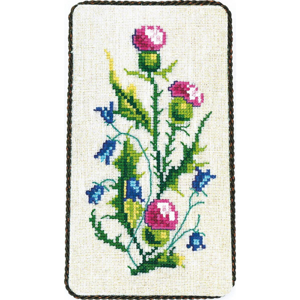 Ева Розенштанд Набор для вышивания крестом "Чертополох/Цветочки", счетная картина, 9x16 см