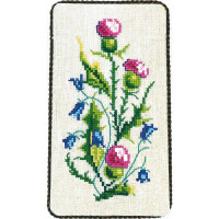 Ева Розенштанд Набор для вышивания крестом "Чертополох/Цветочки", счетная картина, 9x16 см