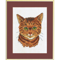 Ева Розенштанд Набор для вышивания крестом "Рыжий кот", счетная схема, 28x35 см