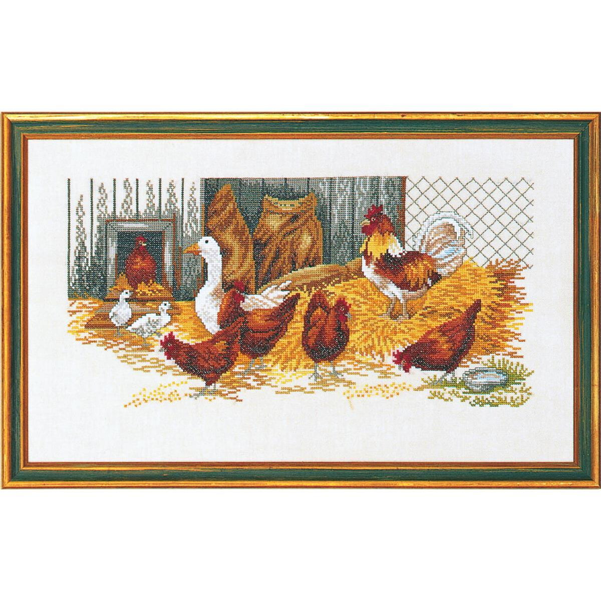 Eva Rosenstand counted cross stitch kit "Fowls and...