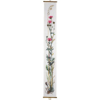 Eva Rosenstand Набор для вышивания крестом "Чешуйчатый цветок", счетная схема, 20x150 см