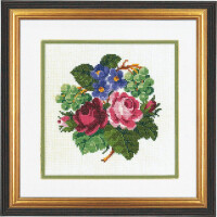 Ева Розенштанд Набор для вышивания крестом "Розы и виноград", счетная схема, 25х25 см