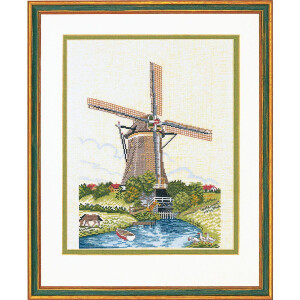 Eva Rosenstand counted cross stitch kit "Dutch Mill...