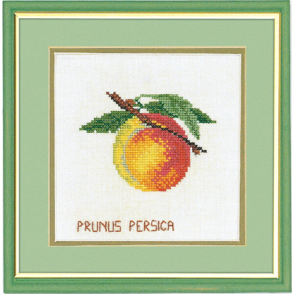 Eva Rosenstand counted cross stitch kit "Peach", 20x20cm, DIY