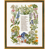 Eva Rosenstand counted cross stitch kit "Herbs", 40x50cm, DIY