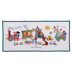 Eva Rosenstand counted cross stitch kit "Train with...