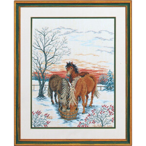 Eva Rosenstand counted cross stitch kit &quot;Horses in...