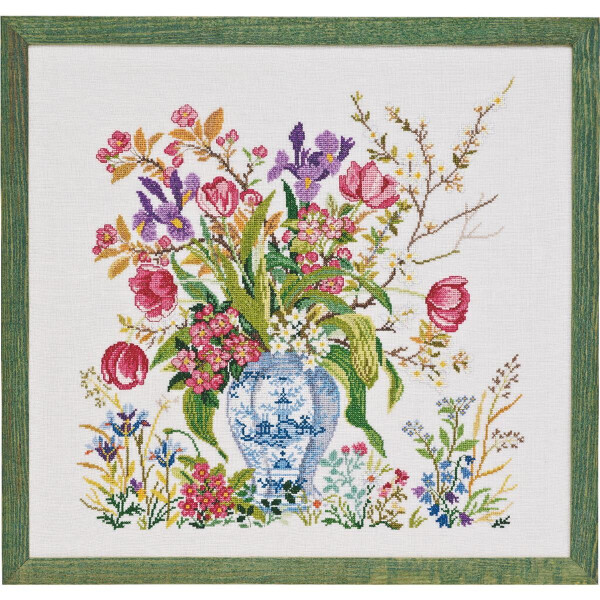 Eva Rosenstand counted cross stitch kit "Tulips", 52x49cm, DIY