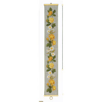 Eva Rosenstand Набор для вышивания крестом "Желтые розы", счетная картина, 15x105 см