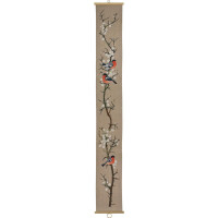 Eva Rosenstand kruissteekset "3 Gimpel", telpatroon, 18x141cm