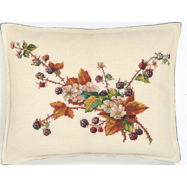 Eva Rosenstand cushion counted cross stitch kit "Bramble", 35x45cm, DIY