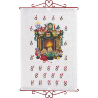 Eva Rosenstand borduurpakket "Adventskalender, kinderen", telpatroon, 38x55cm