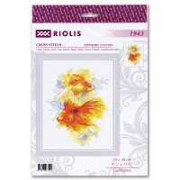 Riolis counted cross stitch kit "Goldfishes", 24x30cm, DIY