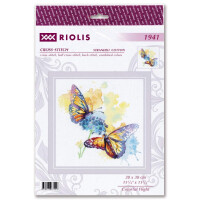 Riolis counted cross stitch kit "Colorful Flight", 30x30cm, DIY