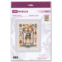 Riolis Set punto croce "Hobby preferito", schema di conteggio, 18x24cm