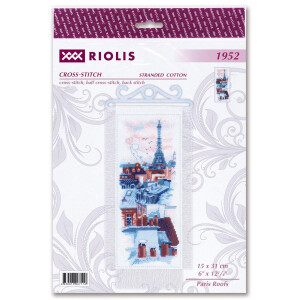 Riolis Kreuzstich Set "Pariser Dächer",...