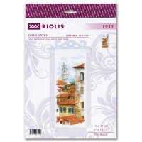Riolis counted cross stitch kit "Pisa Roofs", 15x31cm, DIY