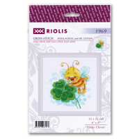 Riolis counted cross stitch kit "Lucky Clover", 15x15cm, DIY