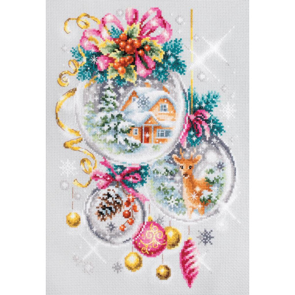 Magic Needle Zweigart Edition counted cross stitch kit "A Christmas Fairy Tale", 22x32cm, DIY