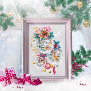 Magic Needle Zweigart Edition counted cross stitch kit "A Christmas Fairy Tale", 22x32cm, DIY