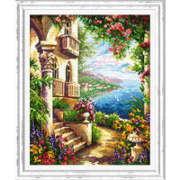 Magic Needle Zweigart Edition counted cross stitch kit "At the Balck Sea", 33x40cm, DIY