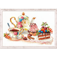 Magic Needle Zweigart Edition counted cross stitch kit "Cakes", 40x28cm, DIY