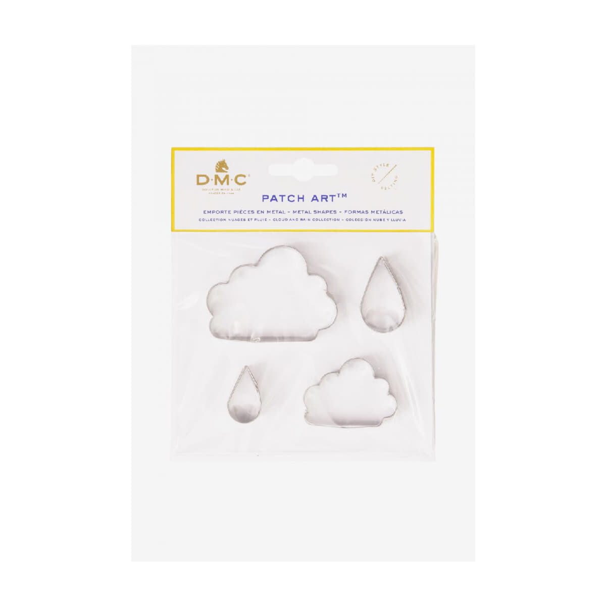 DMC Formas de Fieltro Nube y Lluvia - Patch Art