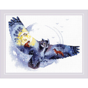 Riolis counted cross stitch kit "In the Night...