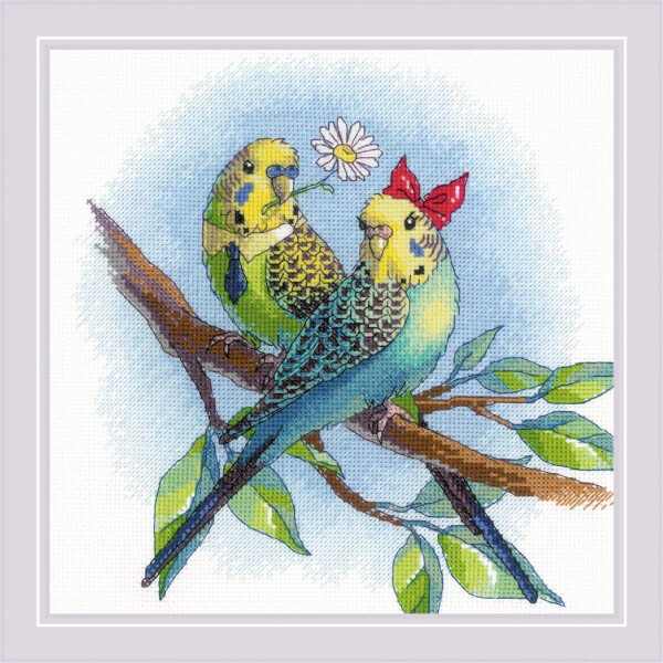 Riolis counted cross stitch kit "Love is in the Air", 23x23cm, DIY